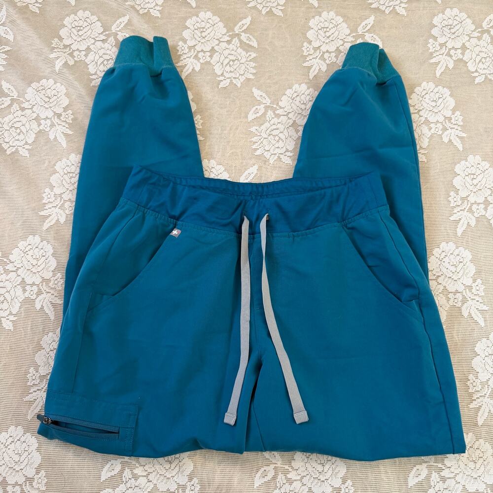FIGS Teal Slim Jogger Scrub Pants Size S